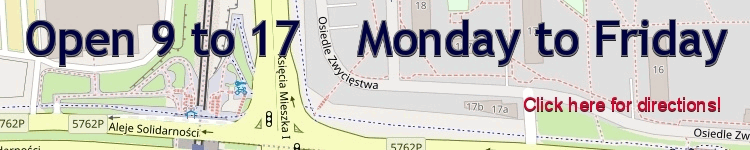 Polish-English Sworn Translator, how to get by car, tram, bus, on foot, Poznań, Winogrady, Piątkowo. 9-17 Monday to Friday.